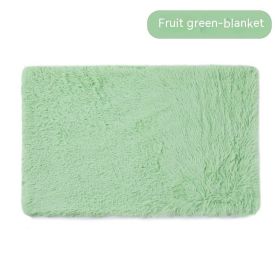 Pet Blanket Dog Bed Cat Winter Thermal Blanket (Option: Fruit Green Blanket-XXL)