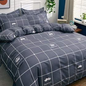 Student Dormitory Single Duvet Cover Autumn And Winter (Option: Dark Gray-2.0bed)